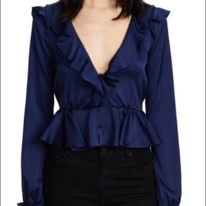 For Love and Lemons Better Open Back Blouse